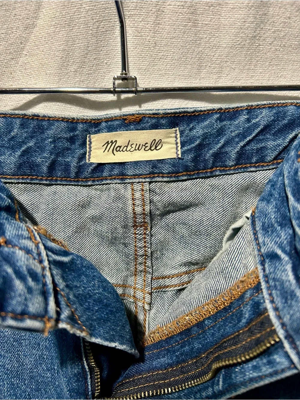 Madewell Medium Blue Denim Cutoff Shorts